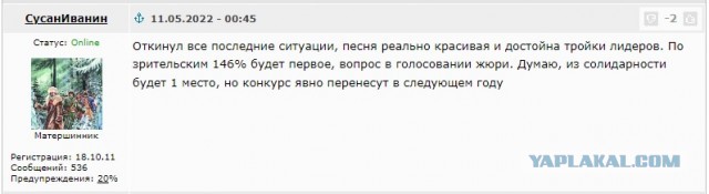 «Евровидение-2023» не смогут провести на Украине