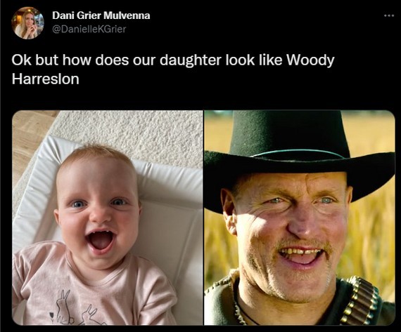 "Ок, но почему наша дочь похожа на Вуди Харрельсона?"