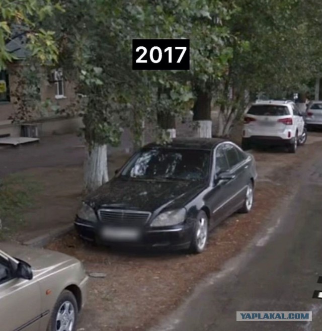 Эволюция Mercedes S-Class во дворе