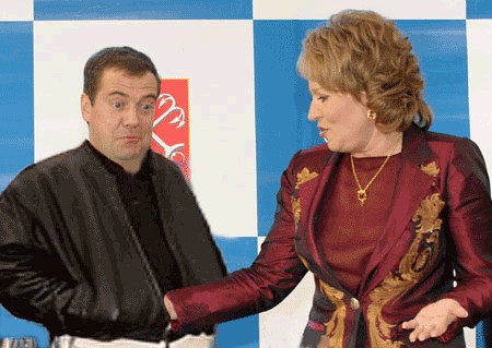 Фотожаба: Медведев и Матвиенко