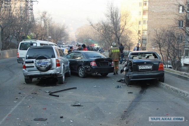 Широкомасштабное ДТП, Владивосток