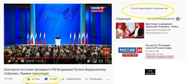 Онлайн-трансляция Послания президента Федеральному Собранию