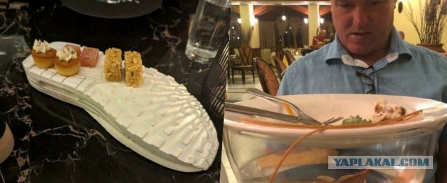 На фото показали самые нелепые способы подачи блюд в ресторанах