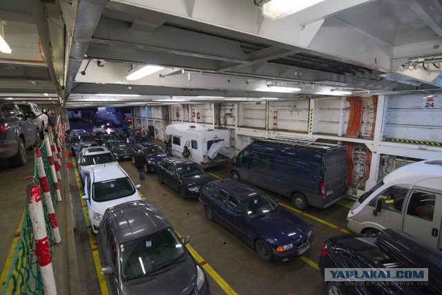 Грузопассажирский паром Finnlines изнутри