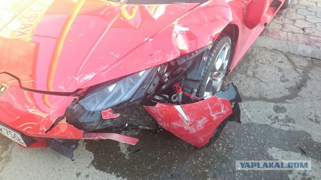 Lamborghini разбилась о Matiz в Симферополе