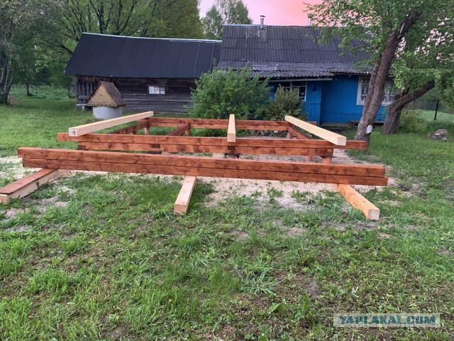 Решил тоже себе сделать беседку