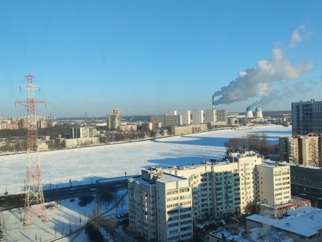 Санкт-Петербург со льда Фонтанки