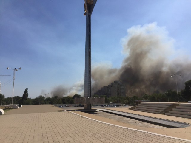 В Ростове пожар