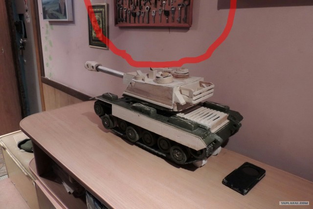 Захотелось сделать внуку танк