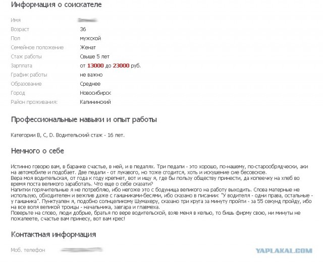 Креативное резюме.