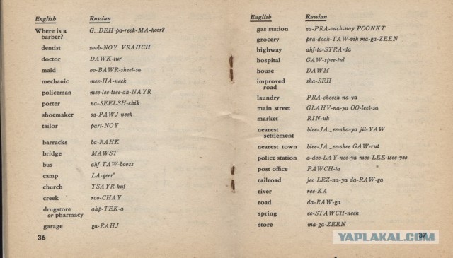 Англо-русский разговорник, США, 1943г.