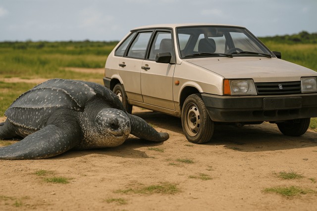 Как выглядит самая большая черепаха в мире: вес, размеры и возраст