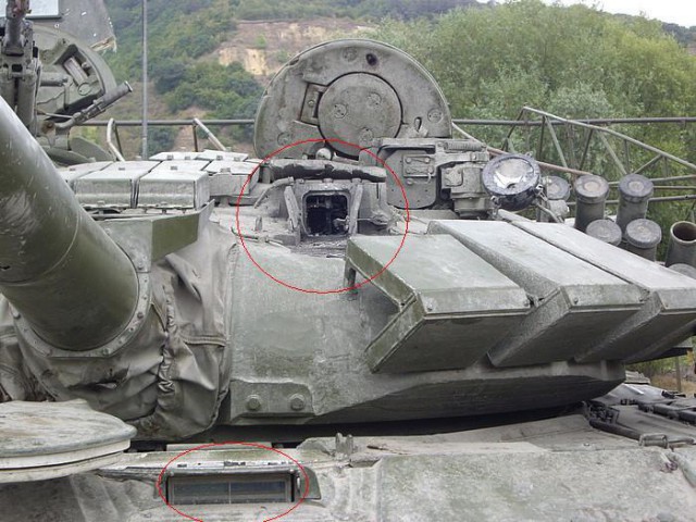 Танкисты помогают полетать боевикам :)