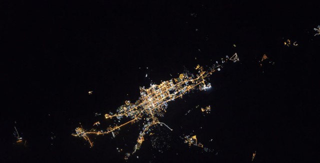 Ночные города мира из космоса