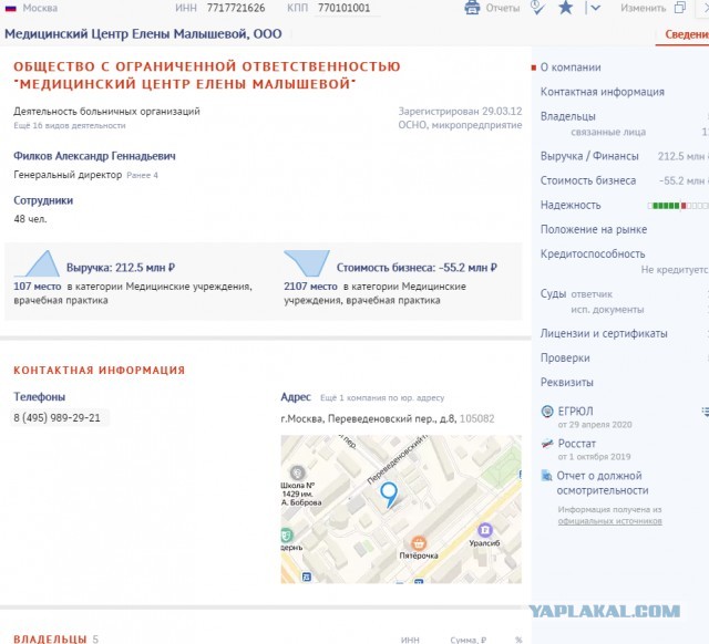 Соловьев заступился за Малышеву, которую захейтили за особняк в США