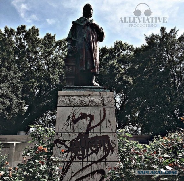 В столице Юга США снесли памятник Колумбу. Маразм полный.