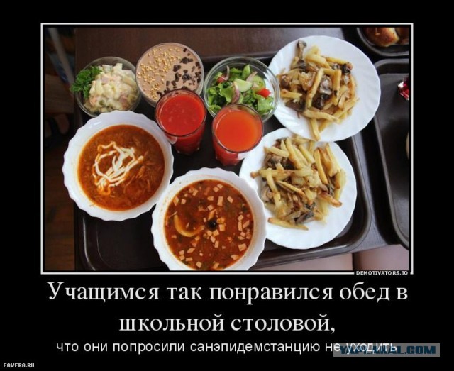 Школьные обеды (реальность)