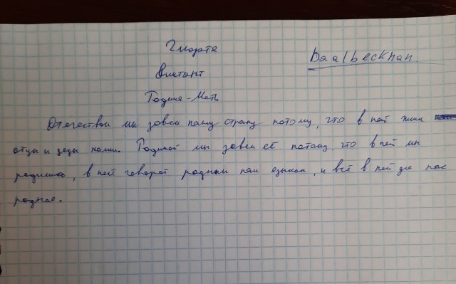 Надо вернуть урок чистописания. В начальные классы