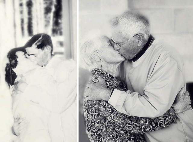 15 супружеских пар воссоздали старые фото и показали, что любить одного человека всю жизнь — возможно