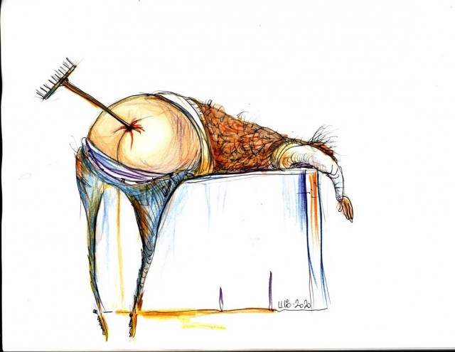 И опять трудноузнаваемые персонажи от малоизвестного художника