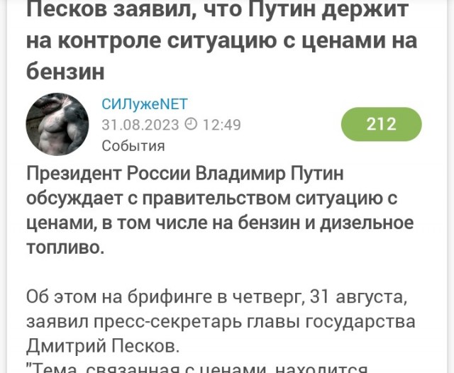 Путин потребовал разобраться с ценами на топливо