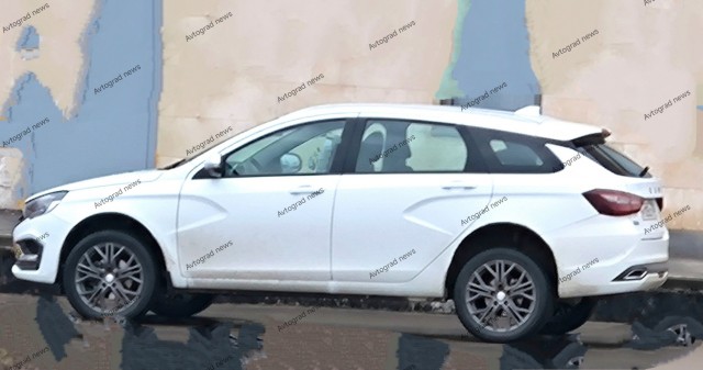 Новый кроссовер Lada B-Plus Cross вновь вышел на тесты. Авто сняли на фото