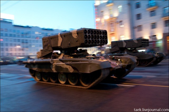 Первый тренировочный парад на Красной Площади