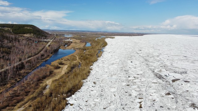 Ледоход на реке лена
