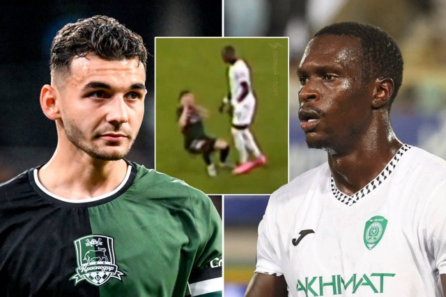 Полузащитник "Краснодара" Сперцян назвал «чёрным говном» темнокожего футболиста «Ахмата» Ндонга