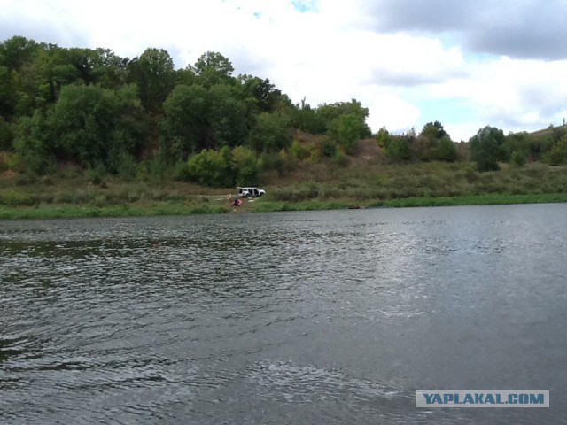 С сыном на рыбалке