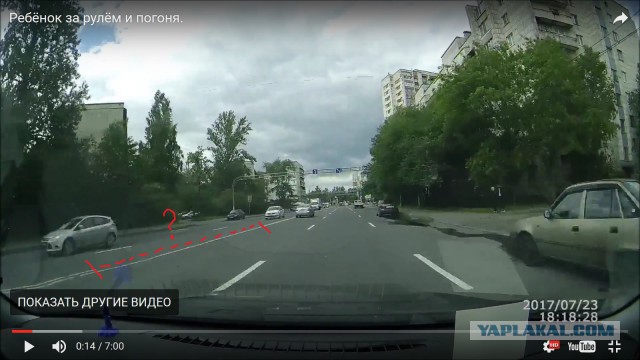 Ребёнок за рулём и погоня