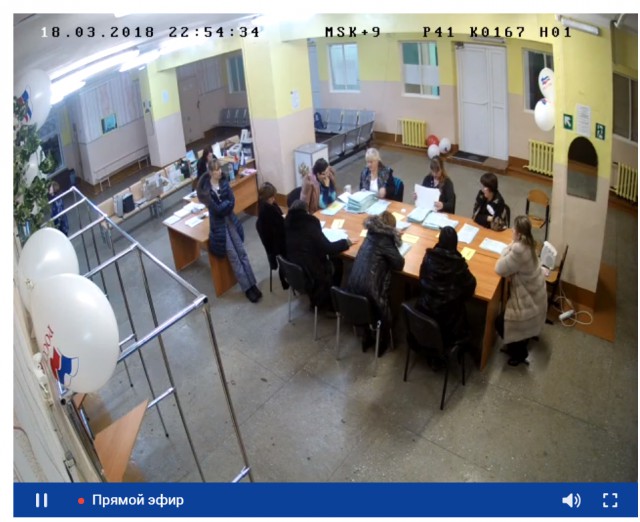 Видеотрансляция выборов 2018