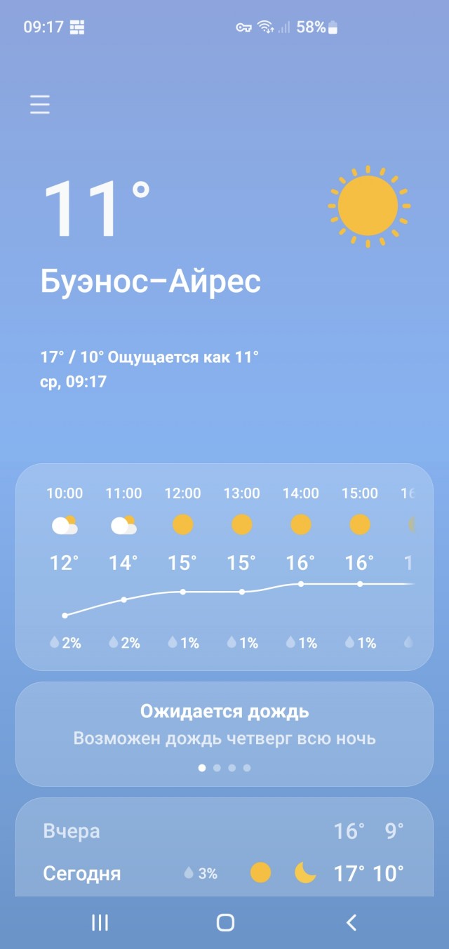 Как у вас там с погодой?