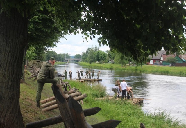В Слониме прошла репетиция масштабной реконструкции освобождения