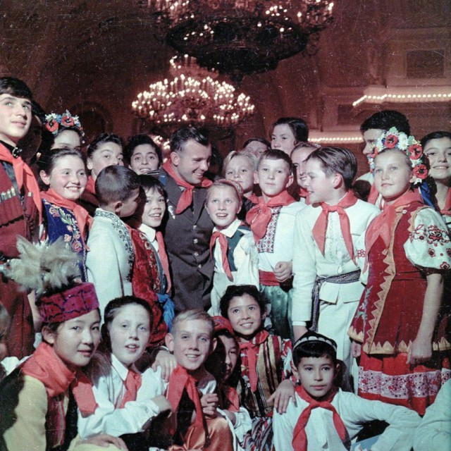 Юрий Гагарин на Новогодней елке в Кремле