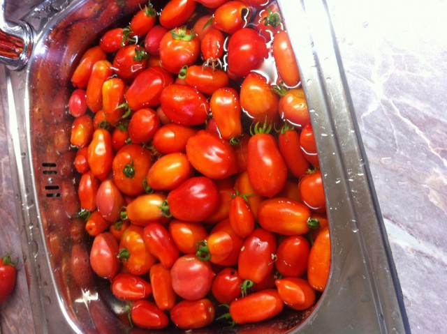 Жена послала за помидоркой