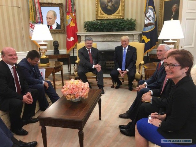 Дональд Трамп и Пётр Пороше́нко