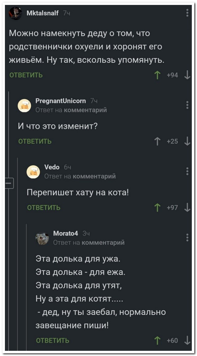 Смешные комментарии из социальных сетей 20.09.2019