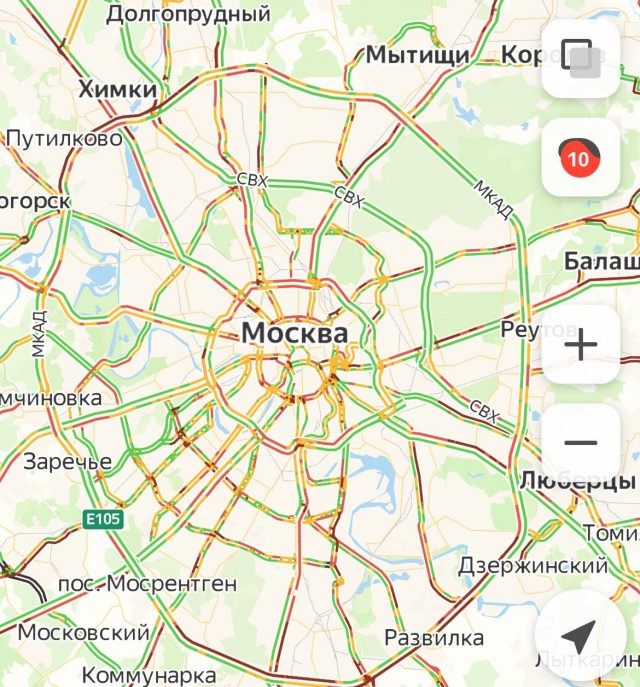 Москву накрыл снегопад, пробки - зашкаливают