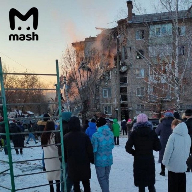 Подъезд жилого дома обрушился в городе Ефремов Тульской области