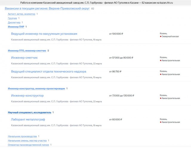 Из-за нехватки инженеров сорван выпуск Ту-214