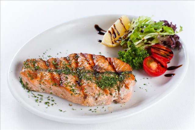 Сливочный суп с семгой