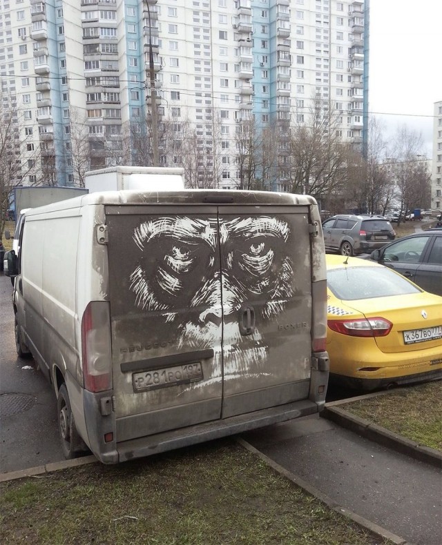 Грязь на фургонах