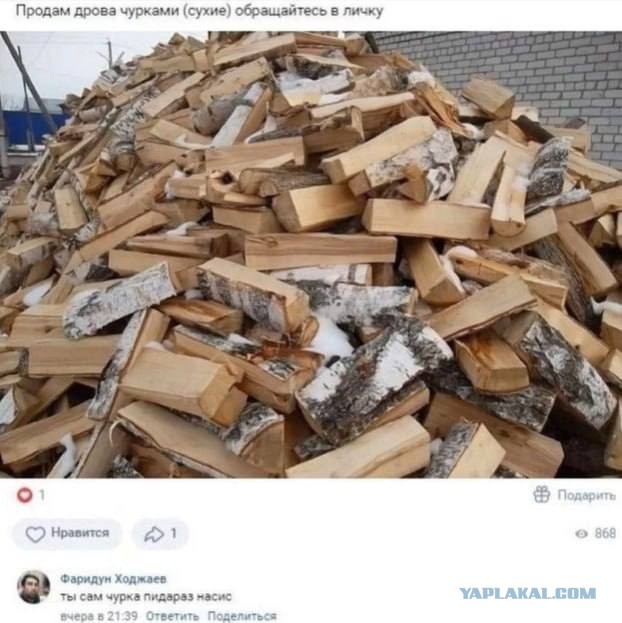 Мужик решил продать дрова и ему прилетело