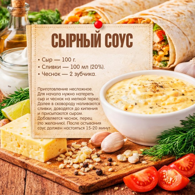 В честь Всемирного дня шаурмы кулинарные эксперты-соусьегологи  собрали пять лучших соусов к этой пище богов. Потому что самое главное в шаурме это соус