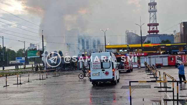 Утренний фейерверк в Самаре