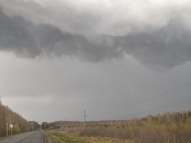 Вятские виды из окна автомобиля.