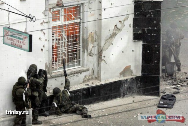 Боевики в центре Грозного