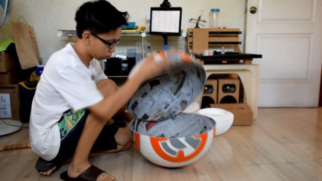 Филиппинский подросток собрал копию робота BB-8 из «Звездных войн»