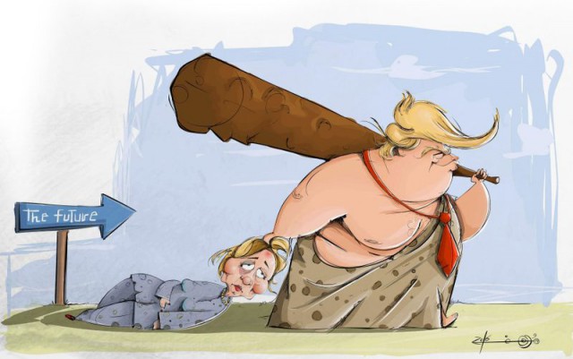 15 карикатур про нового президента США